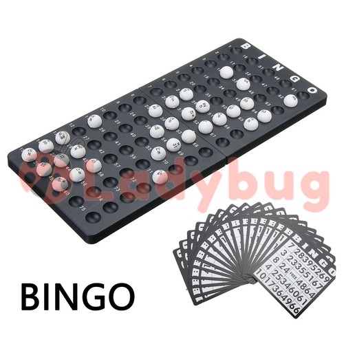 Bingo Game Set Traditional Bingo Lotto Lottery Family Cage Ball Card Counter Kit - Picture 2 of 3