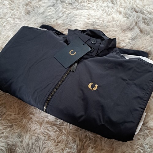Fred Perry Damen marineblau Fledermaus Harrington Jacke UK 8 neu mit Etikett UVP 195 £ - Bild 16 von 18