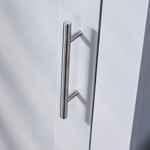 Wardrobe 1 Door Hanging Rail Wood Grey Bedroom Home Furniture Clothing Storage - Picture 6 of 7