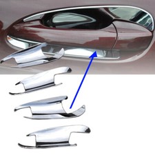 Door Handle Bowl Cup Cover Gloss Chrome Silver Plastic Fit 12-18 W218 CLS550