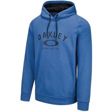 Oakley Mens Lockup Hoodie Hooded Pullover Sweatshirt California Blue Size Large