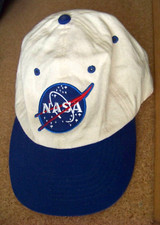 NASA hat cap 56cm size 7 but adjustable hook  loop strap space administration
