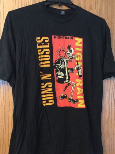 Guns N Roses.  “Nightrain”.  Black Shirt.  XXL.