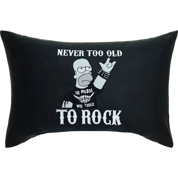 Heavy Metal Homer Kissen 40X60Cm, Rocker, Heavy Metal Simpson, Never To Old-image