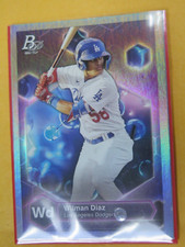 WILMAN DIAZ 2022 Bowman Platinum Precious Elements #PE1 Rookie RC BASEBALL CARD
