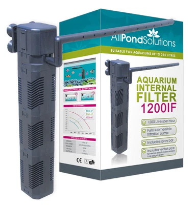 1200L/H Aquarium Internal Fish Tank Submersible Filter All Pond Solutions 1200IF