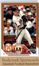 2023 Topps Update #US8 Patrick Bailey /2023 RC Rookie Gold