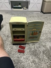 Vintage Wolverine Toy Co. Tin Refrigerator Lithograph Contents Metal Kid's Toy