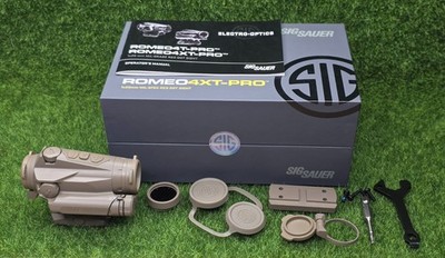 Sig Sauer ROMEO4XT-PRO 20mm Micro Red 2 MOA Ballistic Circle Dot, FDE - SOR44002