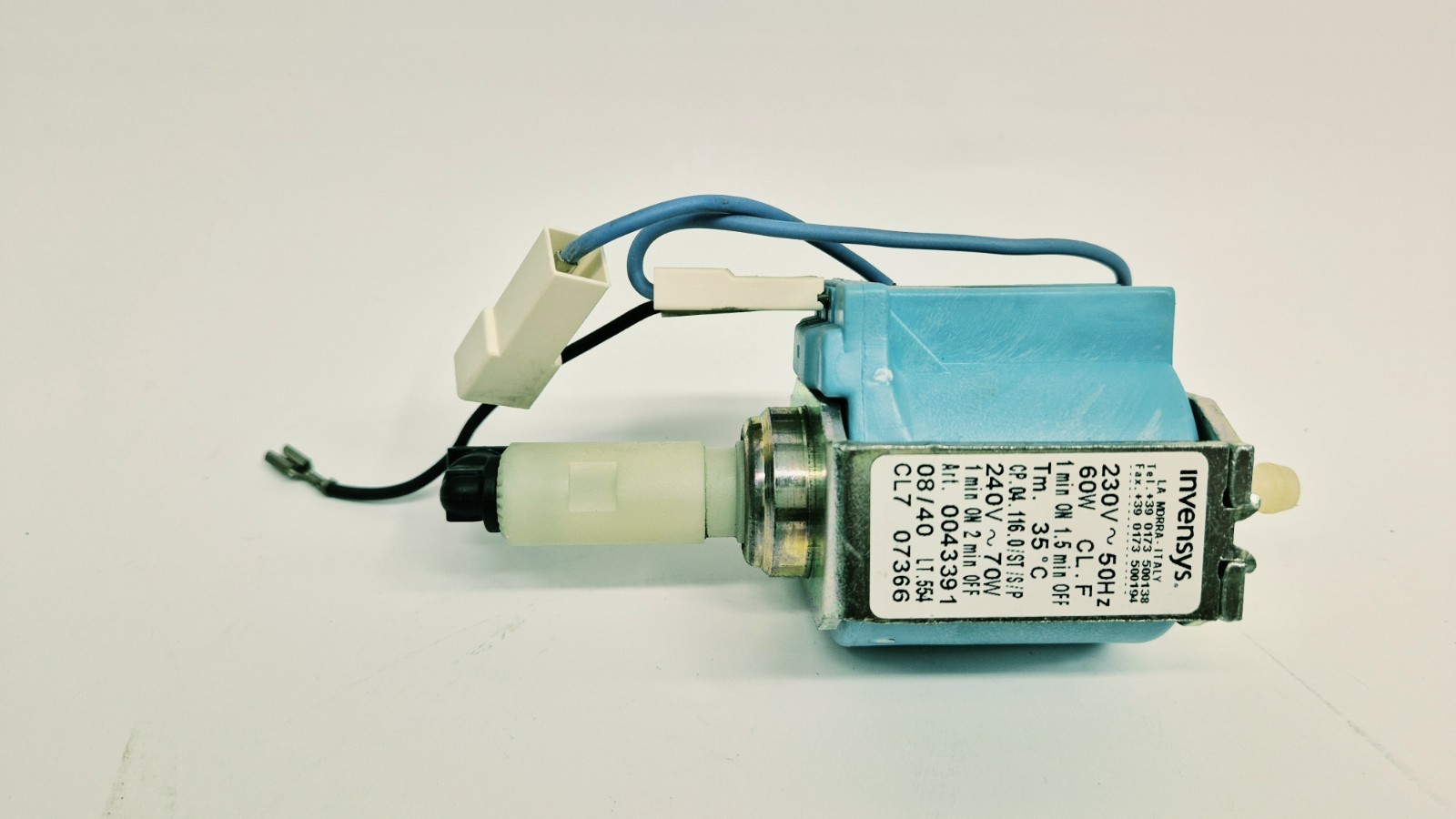 Pompa acqua elettropompa Invensys macchina caffe Ferro stiro Pump