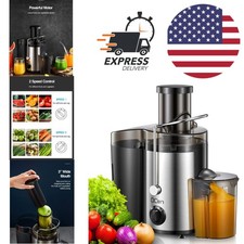 Centrifugal Juicer 500W BPA Free with Stainless Steel Finish and Safety Features