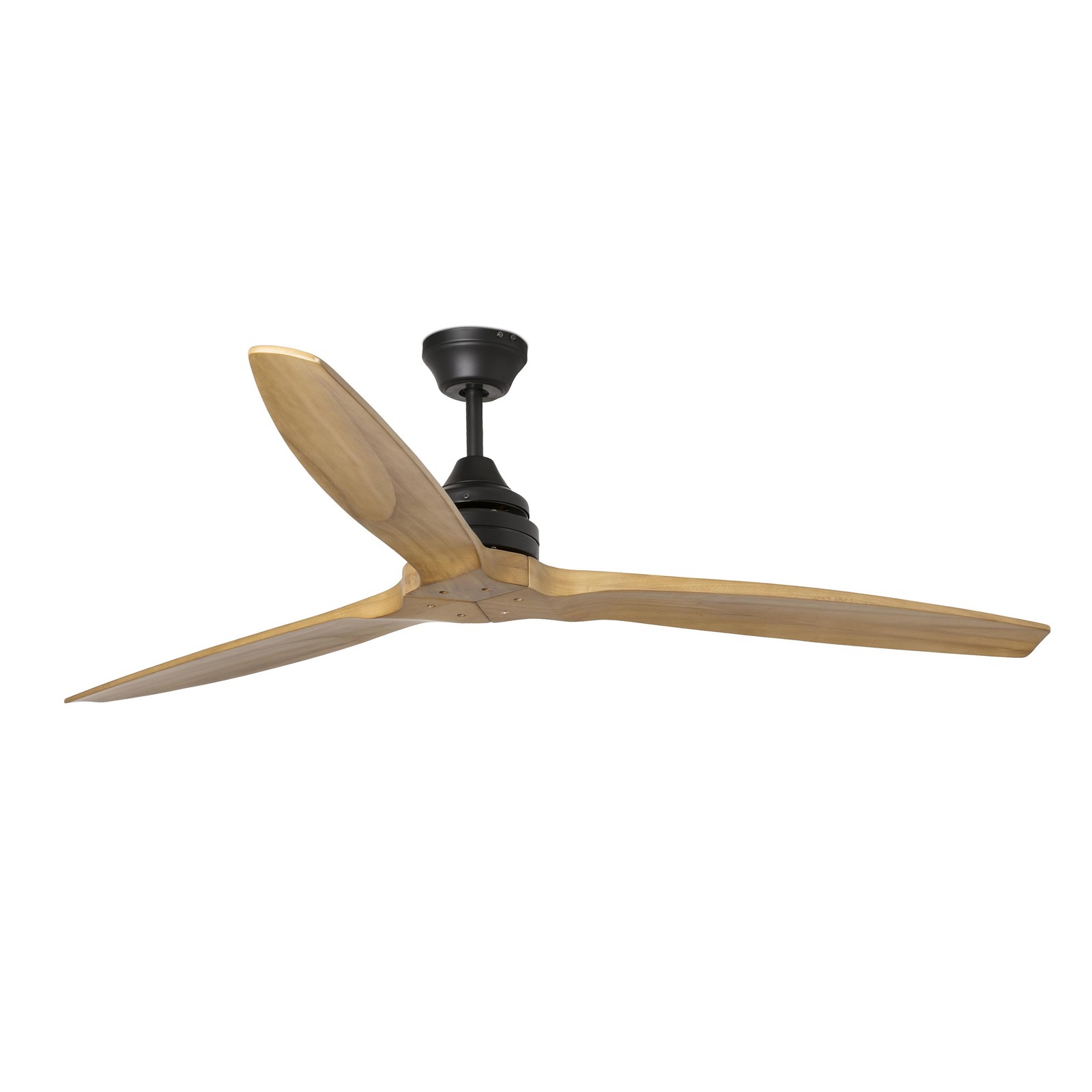 6-Speed Ceiling fan with Remote Control Alo Black 60"" DC Fan without Lighting