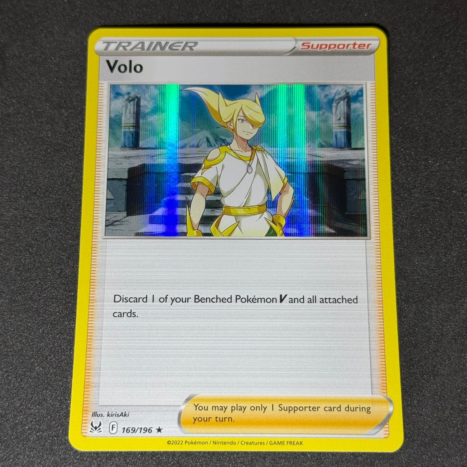 Volo 169/196 Holo Rare Lost Origin Pokemon Near Mint
