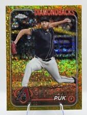 2024 Topps Chrome Update #USC139 A.J. Puk Gold Mini-Diamond Refractor #/50