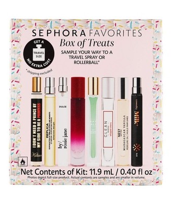 Sephora Favorites Box of Treats Discovery Set 8 Sample Vials* No Certificate*