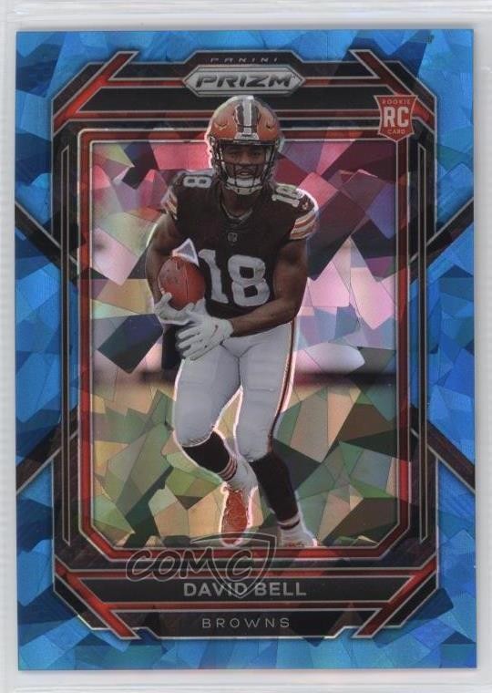 2022 Panini Prizm Rookies Blue Ice Prizm 35/99 David Bell #334 mi7