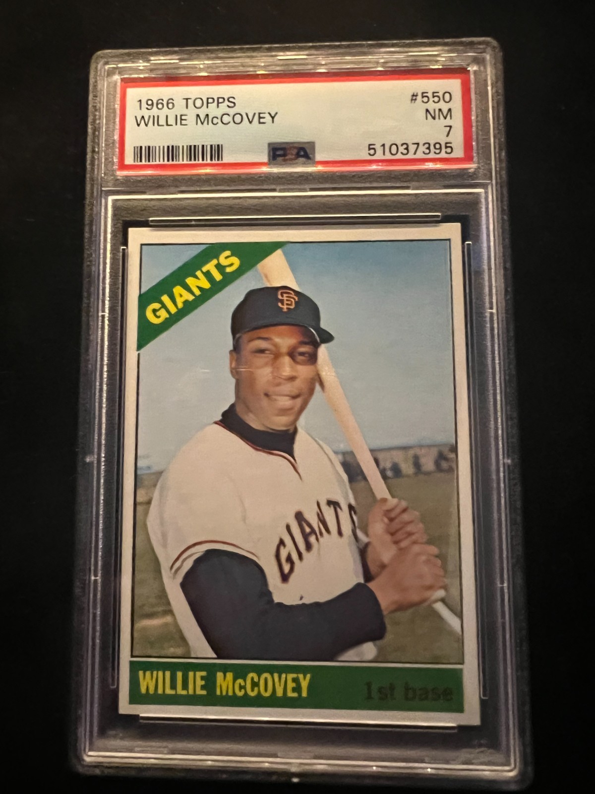 1966 Topps #550 Willie McCovey PSA 7 San Francisco Giants