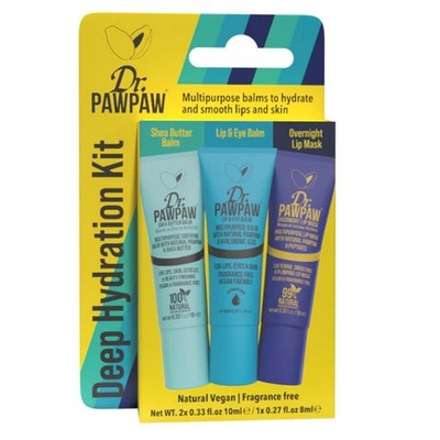 Dr Paw Paw Hydration Lip Mask Kit 3 Stück Balsam Set Shea Hyaluron