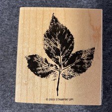 Leaf - Wood Mounted Rubber Stamp