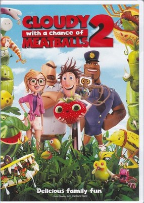 CLOUDY WITH A CHANCE OF MEATBALLS 2 (DVD, 2013) VG