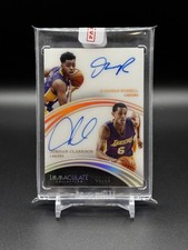 2015-16 Panini Immaculate Dual Auto D'angelo Russell / Jordan Clarkson 44/49