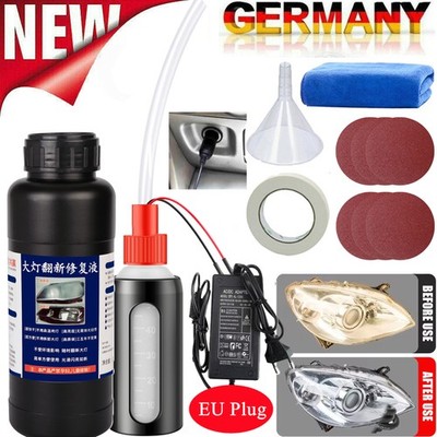 500ml/800ML Profi KFZ Scheinwerfer Aufbereitun Set / Bedampfen / Reparatur DE