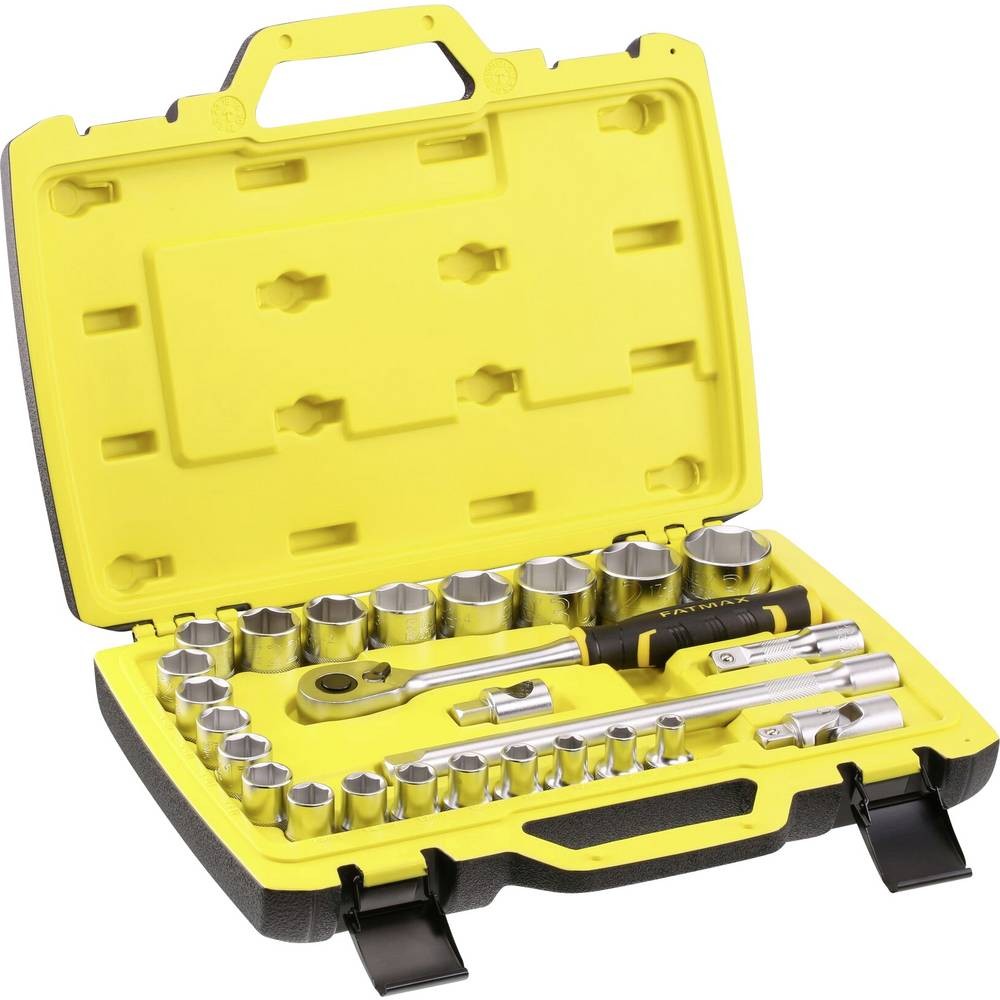 STANLEY Jeu de clés à douille FMMT82685-1 en acier robuste chrome satiné