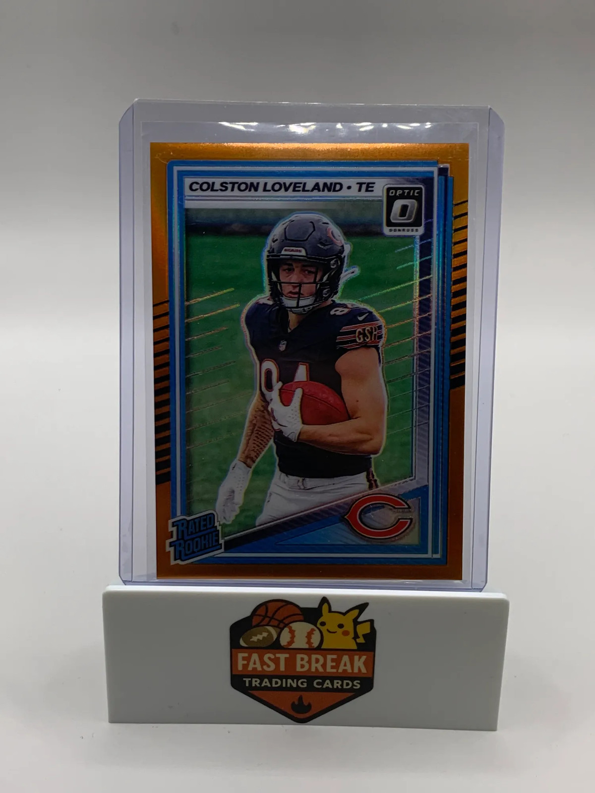 2025 Panini Donruss Optic Prizm Colston Loveland #204 Orange Prizm /299 -- ED01