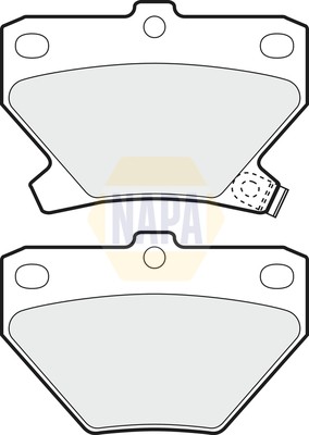 Bremsbelagsatz BremsklöTze FüR Toyota Yaris _P1_ SCP1_ NLP1_ NCP1_ Prius-image