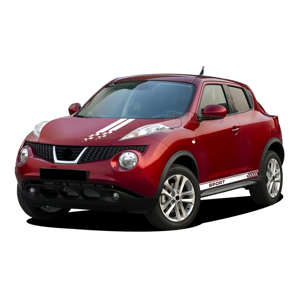Racing Sport Hood Bonnet Body Stripe Kit Vinyl Decal for Nissan Juke F15 2024 - Image 4 of 4
