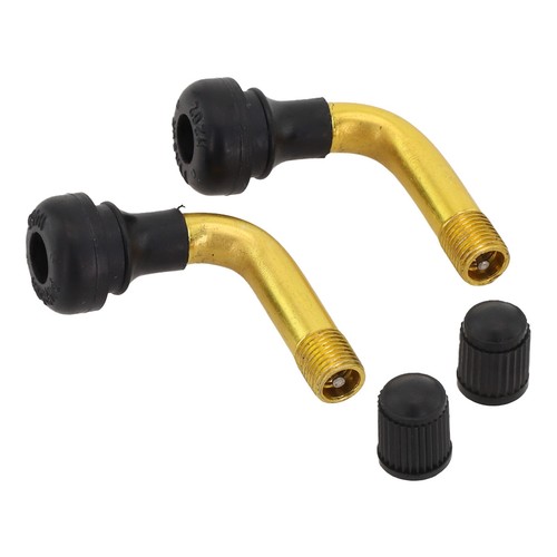Electric Scooter Tyre Valves Stem 2pcs Copper+rubber Fits 0.453\" Hole - Picture 2 of 12