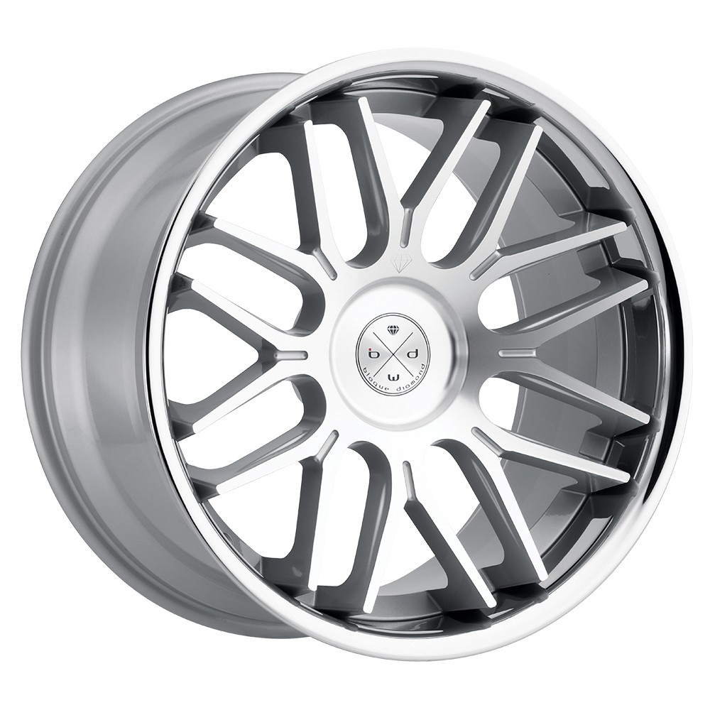 22" BLAQUE DIAMOND BD27 SILVER CONCAVE WHEELS RIMS FITS MASERATI GHIBLI