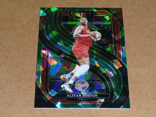 2025 Panini Select WNBA ALIYAH BOSTON GREEN ICE PRIZM PREMIER FEVER #145