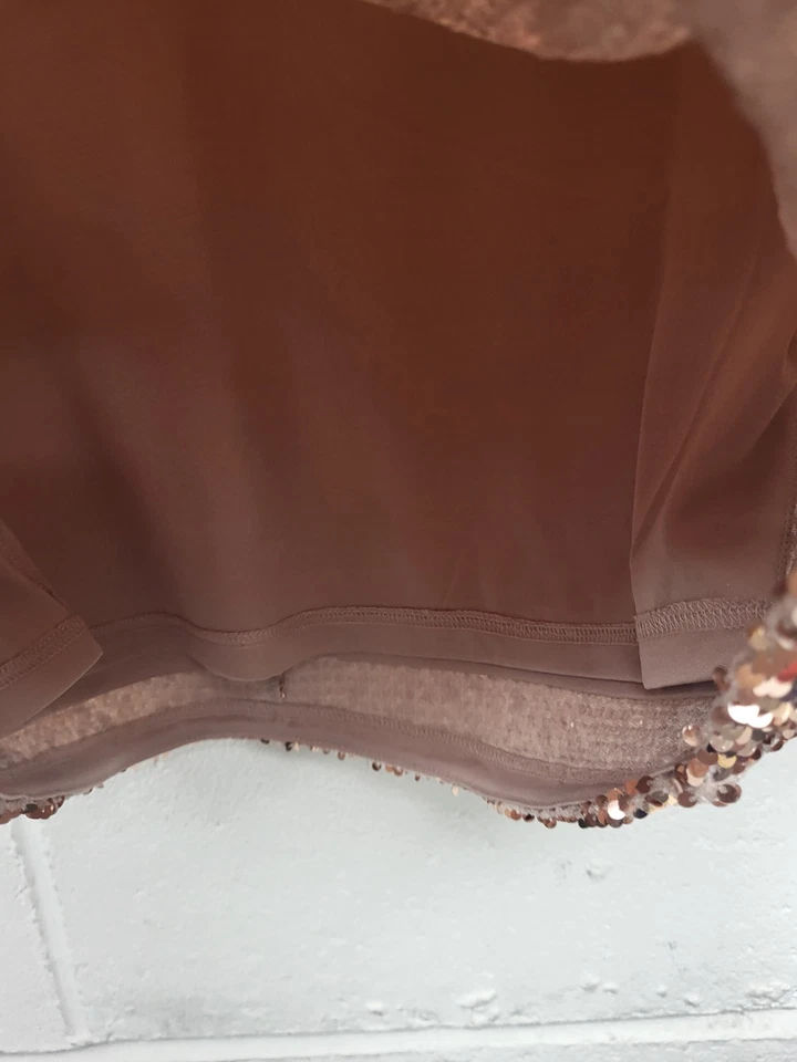 Next Petite Pink Sequin Short Sleeve Lined Occasional Top Size Uk 16 BNWT. PS - Image 4 of 4