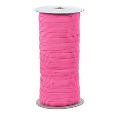 Elastic Bands 1/4 Inch x 50 Yards Stretch Flat Elastic Cord, Rose Red