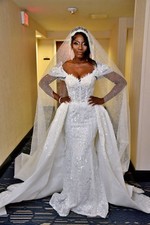 Beautiful Wedding Dress For A Size 2 Person. Wore Once. Washed  Dry Cleaned.