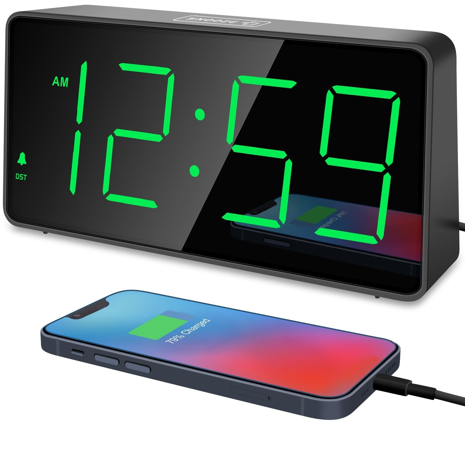 With Usb Charger, Large Numbers, Battery Backup, Loud 5 Volu