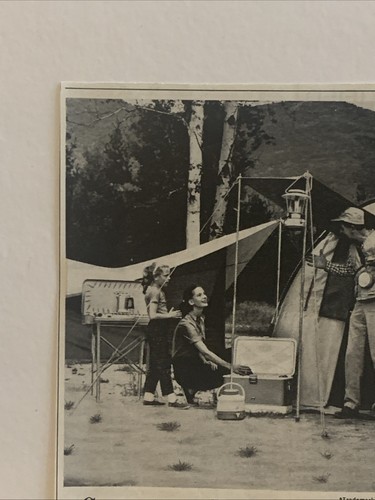 1962 Thermos Pop-Tents & Wing Tents PRINT AD Family Camping Trip VTG 1960s - Picture 2 of 5