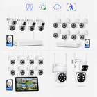 TOGUARD 5G&2.4G WiFi Security Camera System Wireless 360° PTZ Color Night Vision