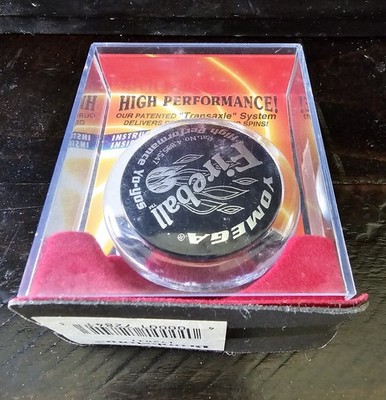 Yomega Fireball Yo-Yo Pat. No. 4,895,547 High Performance Black Clear New