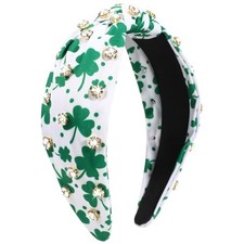 St.Patrick's Day Headbands Irish Green Shamrock Rhinestone Hair Accessories