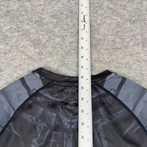 Venum Performance Gladiator 3.0 Rashguard Jiu Jitsu MMA BJJ Black Mens XL - Picture 11 of 12