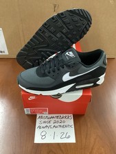 DS 2025 Nike Air Max 90 Iron Grey Dark Smoke Black  White Men  s Sz 11.5