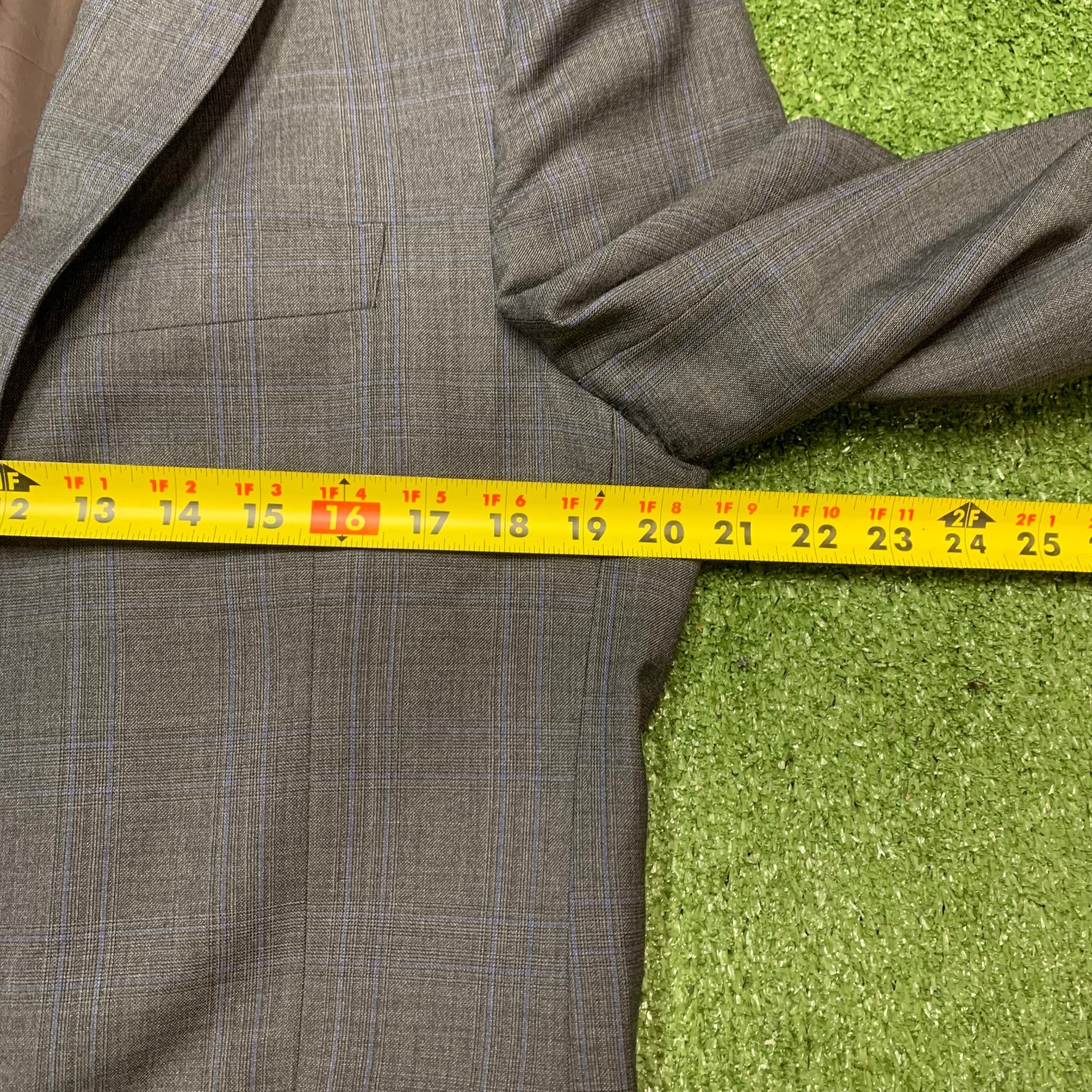 Brooks Brothers 1818 Regent Reda Blazer Mens 40R Blue Plaid Wool Silk 2 Button thumbnail 17