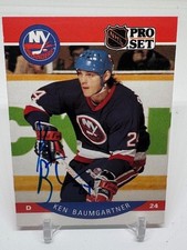 1990-91 Pro Set - Ken Baumgartner #178 (RC) SIGNED NHL Hockey Card