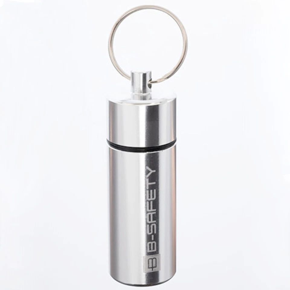 B-Safety SILENTO Aluminium-Aufbewahrungsbox Schlüsselanhänger Gehörschutz 1 Stk.