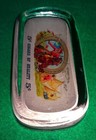 old original Prairie Kid cowboy antique advertising glass change receiver tray — photo 3
