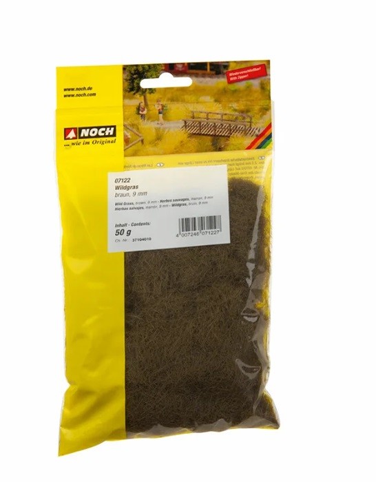 NOCH 07122 - 0,H0,TT Wild Grass, Brown, 9 Mm, 50 G - New