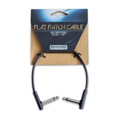RockBoard Flat Patch Cable 20cm / 7.87'' Black
