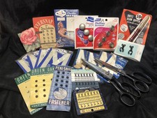 Large Vintage Lot Of Sewing Accessories And Scissors